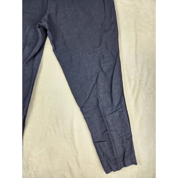 AX Armani Exchange Men's Linen Twill Chino Navy Blue Pants W31"x27" - Picture 8 of 16